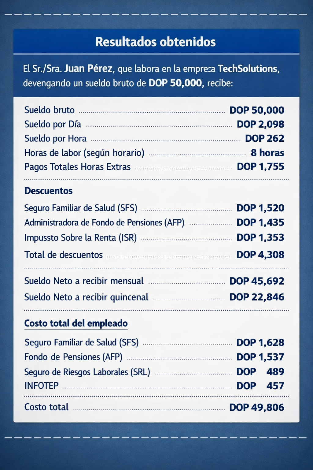 Calculadora de nómina